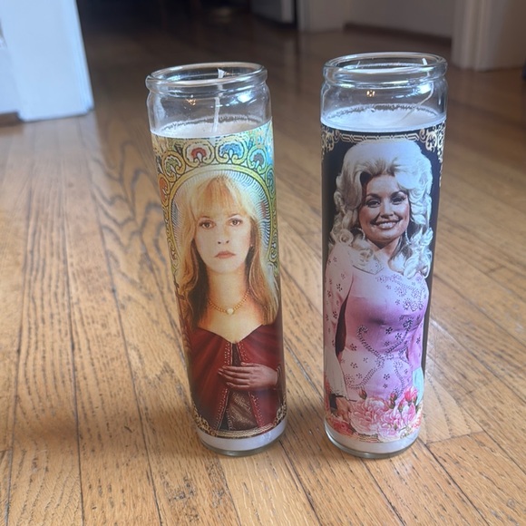 Stevie Nicks and Dolly Parton Devotional Candles Set - Picture 1 of 5